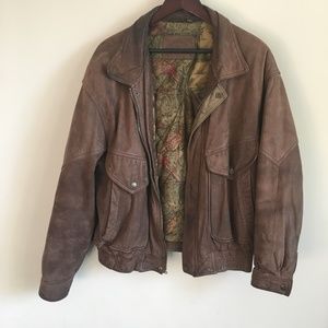 St. John's Bay | VINTAGE Leather Bomber Coat